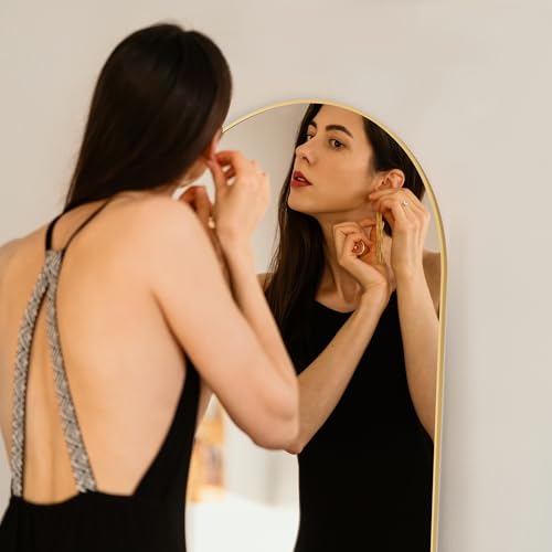 Arched Full Length Mirror 16"x59" - Floor Standing & Wall Mounted Body Mirror