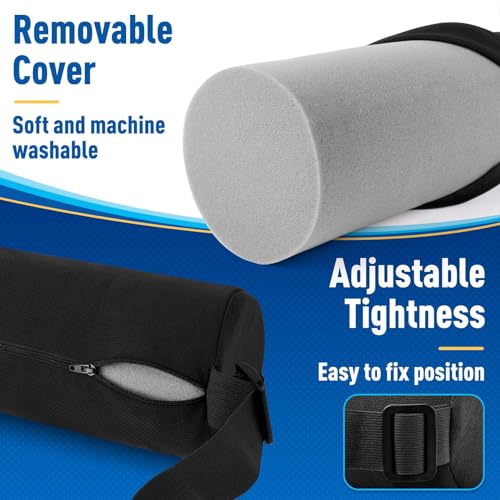 Memory Foam Lumbar Roll Pillow for Back Support | Adjustable & Washable