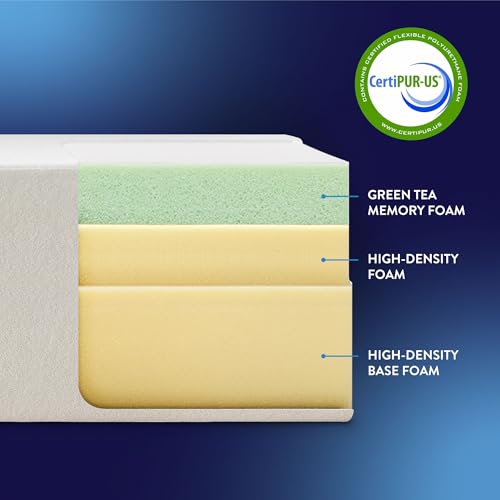 Best Price Mattress Full 6 Inch Green Tea Memory Foam Bed-In-A-Box