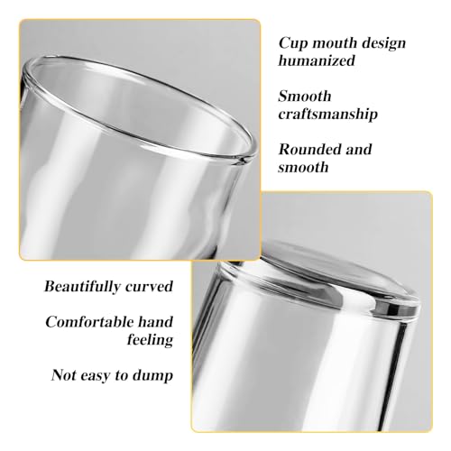 20 oz Stackable Beer Glasses - Set of 2 Lead-Free Large Pint Glasses