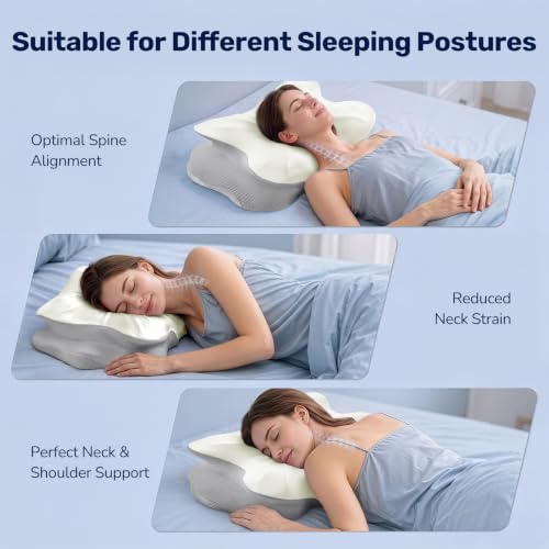 Ergonomic Memory Foam Cervical Pillow for Neck Pain Relief