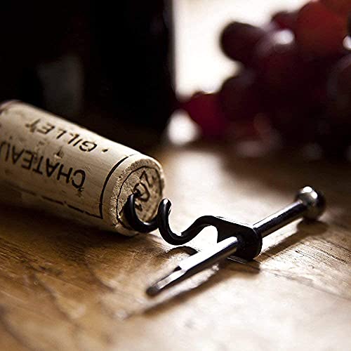 Set of 2 TSA-Approved Travel Waiters Corkscrew Wine Openers - Portable Red Wine Bottle Openers with Keychain, Stainless Steel, Compact & Lightweight