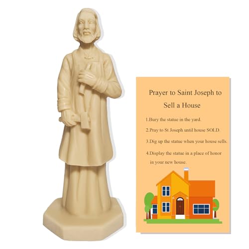 St. Joseph Statue for Home Selling Kit - 4.7-Inch Solid Resin Figurine