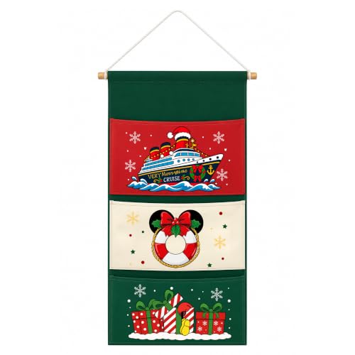 Magopera Green Christmas Fish Extender Door Hanger for DCL Gift Exchange - Festive Cabin Organizer with Pockets