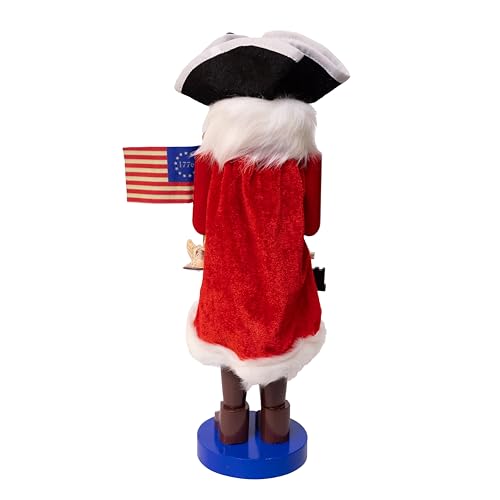 14-Inch Patriotic America 250th Anniversary Wooden Nutcracker Keepsake