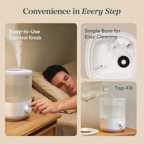Levoit Top Fill Humidifier 2.5L Cool Mist for Bedroom and Nursery