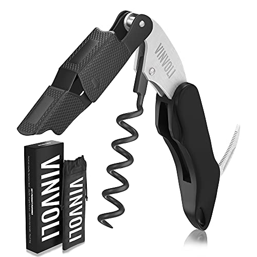 Vinvoli 3-in-1 Waiters Corkscrew with Foil Cutter & Bottle Opener