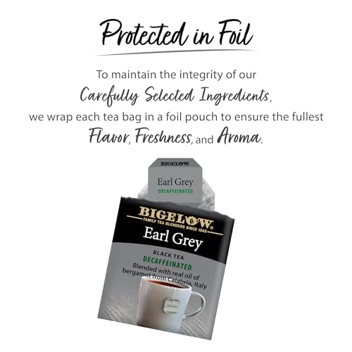 Earl Grey Caffeinated Black Tea Bags - Individually Wrapped (100 Count)