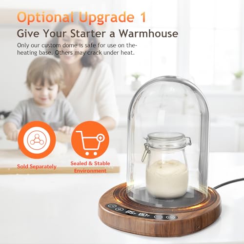 Sourdough Starter Warmer with Temperature Probe and 24-Hour Timer