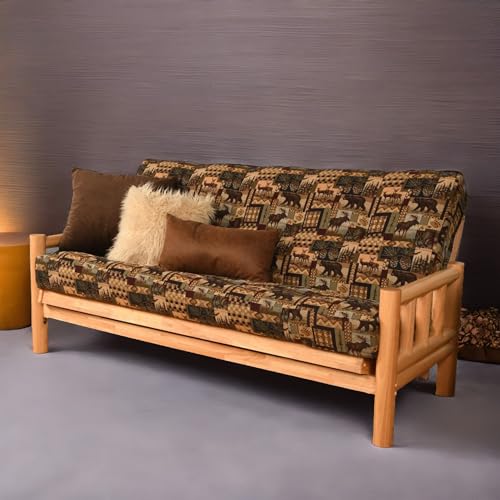 Full Size Futon Cover for 6-8 Inch Mattresses - Premium Fabric