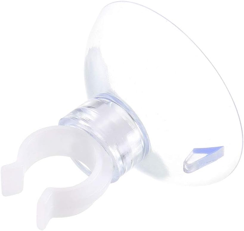 Uxcell Aquarium Suction Cup Clips - Secure Airline Tube Holders for Fish Tanks | Clear 10mm, 6 Pcs