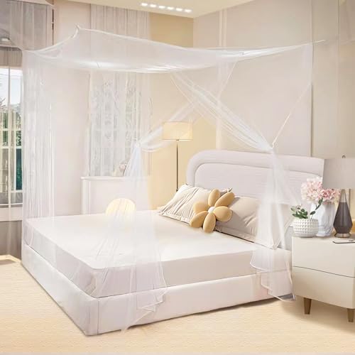 King Size Portable Mosquito Net Canopy for Bed & Patio - 79 x 79 Inch