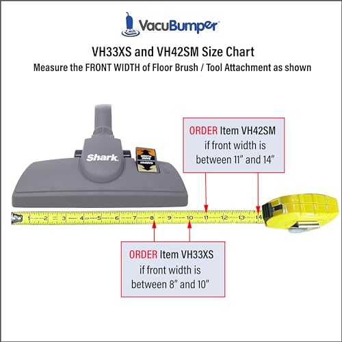 VacuBumper Bumper Guard for Vacuum Floor Brush - X-Small (8-10" Width)