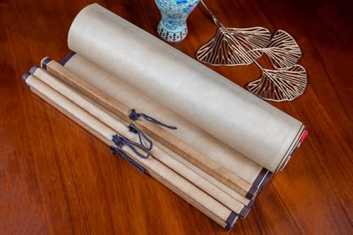 4-Panel Japanese Ink Wall Art Scroll - Shikunshi Four Seasons Zen Decor