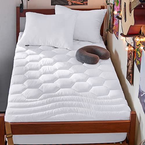 Bedsure Twin XL Mattress Pad - Quilted Topper with 21" Deep Pocket