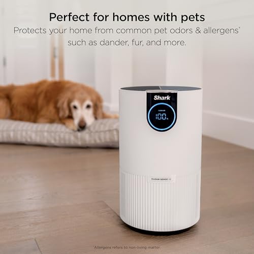 Shark Sense Air Purifier with Pet Filter - 500 sq.ft. Coverage, White, HP102PET