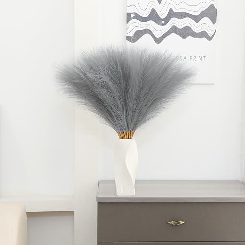 30-Piece Faux Pampas Grass Decor, 22-Inch Artificial Floral Stems