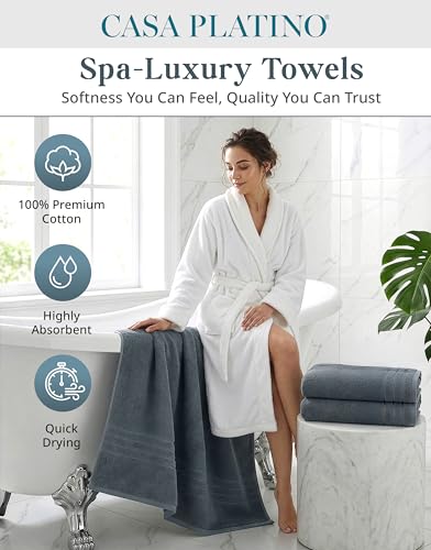Oversized Cotton Bath Sheet Set - 2 Pack, 36" x 72" Soft Absorbent Towels
