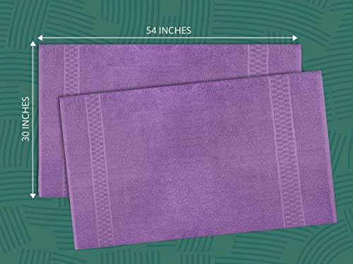 7-Pack Ultra Soft Cotton Bath Towels, 30" x 54" Large Absorbent Towel Set