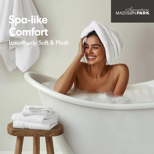 8-Piece 800GSM Cotton Bath Towel Set, Luxury Absorbent Spa Towels