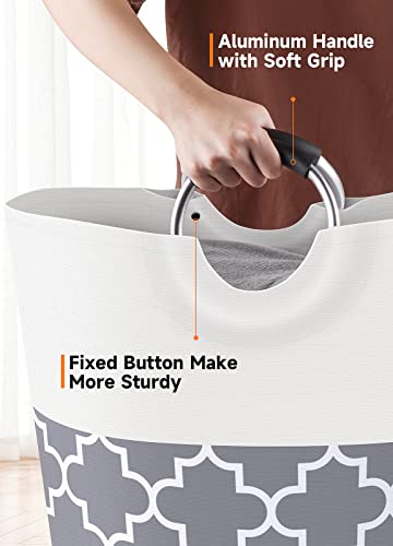 Fabspace Large Collapsible Laundry Basket 82L Tall Waterproof Hamper