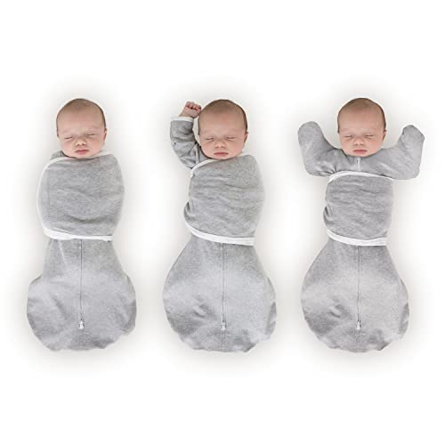 SwaddleDesigns 6-Way Omni Swaddle Sack - Arms Up Convertible Newborn Sleep Sack