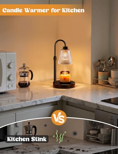 Innqoo Dimmable Candle Warmer Lamp with Timer & Height Adjustable Stand