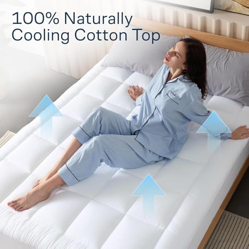Niagara Sleep Solution Cotton Cooling Mattress Topper Queen Size