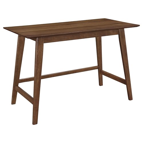 Mid-Century Modern 2-Piece Home Office Desk and Upholstered Chair Set