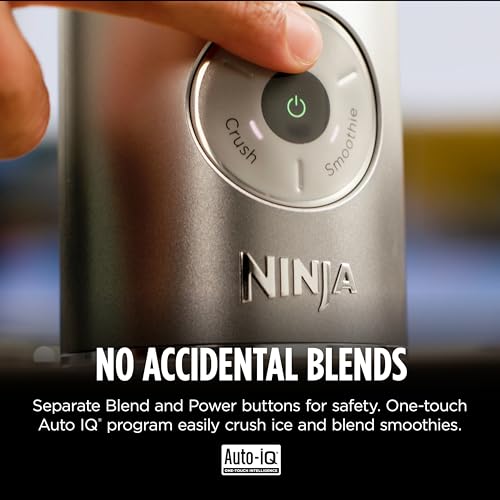 Portable Cordless Blender - 22oz Detachable Vessel & Auto Programs, Navy
