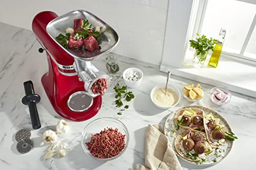 Metal Food Grinder Attachment Set for Stand Mixers with Sausage Stuffer Tubes