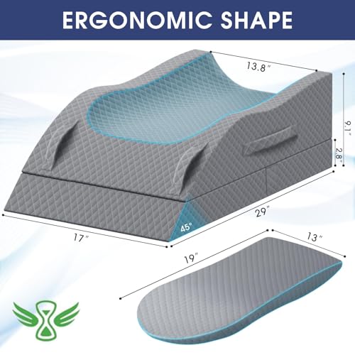 Adjustable Memory Foam Leg Pillow for Post-Surgery Recovery