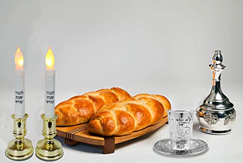 Nickel Plated Kiddush Cup and Matching Tray, 5 oz Jerusalem Design Wine Goblet
