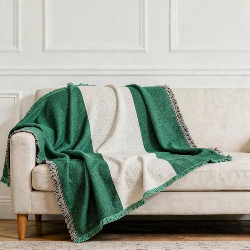 Nigeria Flag Blanket - 69x48 Cotton Woven Tapestry Throw - Made in USA