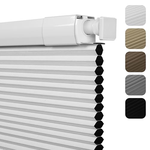 No Drill Blackout Cellular Shades - Custom Size Honeycomb Blinds