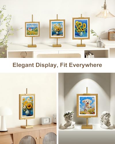 Adjustable 17-Inch Metal Tabletop Easel Stand for Pictures and Art