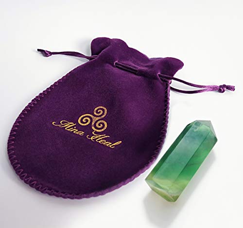 Natural Gemstone Crystal Wand Point for Meditation and Chakra Healing