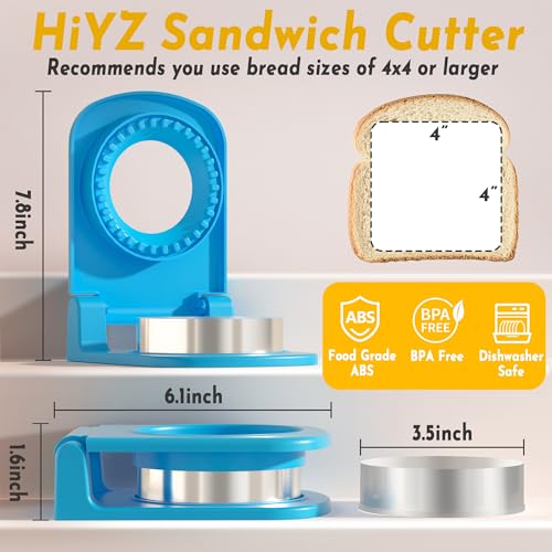 Stainless Steel Sandwich Cutter and Sealer - 1-Step Crustless Sandwich Maker