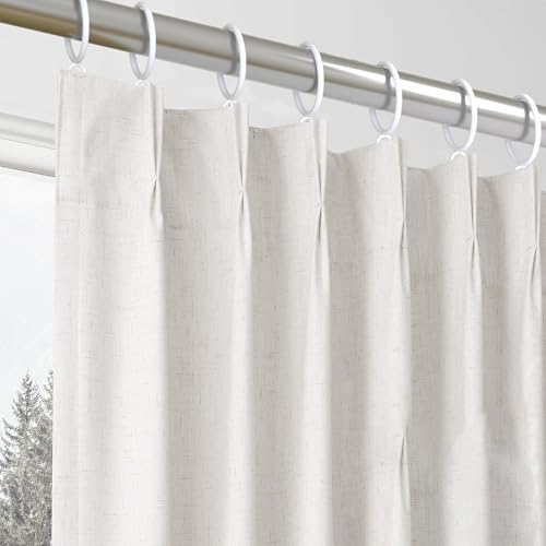 24 Pack 1.5-Inch White Metal Curtain Rings for Rods up to 1.25 Inches