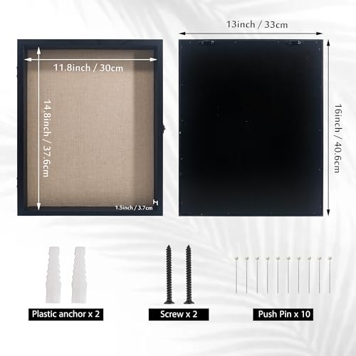 13x16 Graduation Shadow Box Frame with Glass Window and Linen Backing