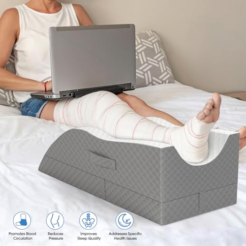 Memory Foam Leg Elevation Pillow for Post-Surgery Recovery