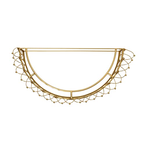 Decorative Gold Metal Canopy Crown Wall Mounted Accent - 29 Inch