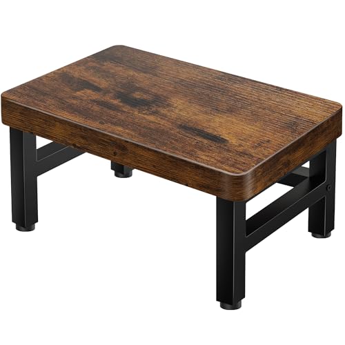 Heavy-Duty Wooden Step Stool for Adults & Kids - 480 lbs Capacity