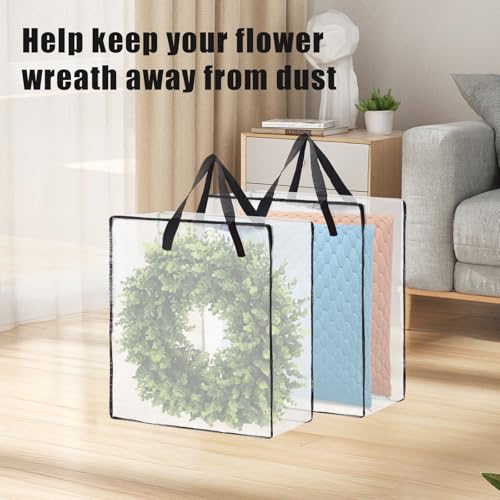 5-Pack 26-Inch Wreath Storage Bags 95L Holiday Container
