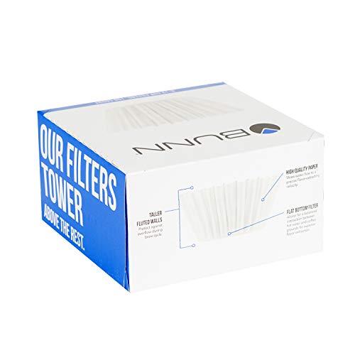 8-12 Cup Flat Bottom Paper Coffee Filters - 6 Packs of 100 (600 Count)