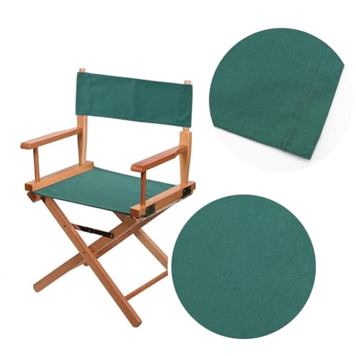 Director Chair Replacement Canvas Kit with Wooden Sticks, Green