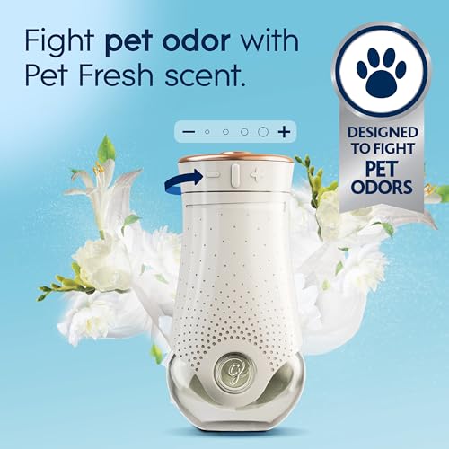 Pet Odor Plug-In Air Freshener Starter Kit - Includes 1 Warmer and 2 Refills