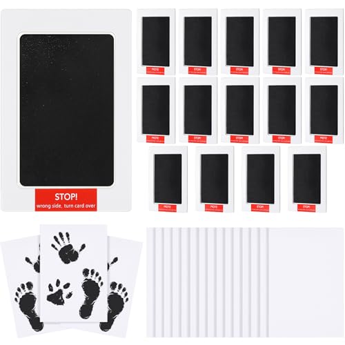 Inkless Baby Handprint and Footprint Kit - 15 Pack Clean Touch Ink Pads