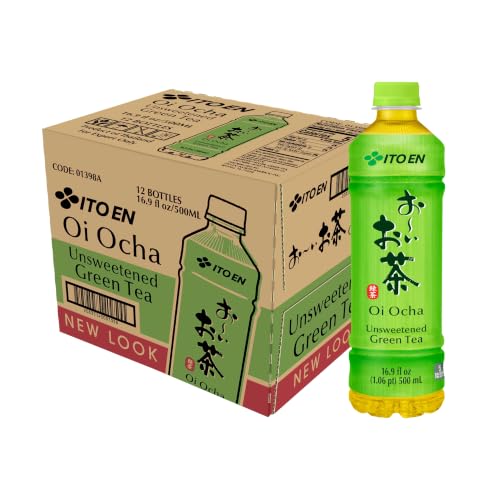 Unsweetened Japanese Green Tea - Ready-to-Drink 16.9 oz (Pack of 12)