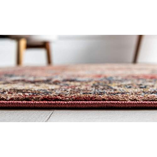 Unique Loom Utopia Collection Area Rug - Larissa (2' 2" x 3' 1" Rectangle, Terracotta/ Blue)